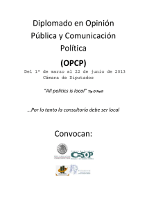 Diplomado en Opinión Pública y Comunicación Política (OPCP