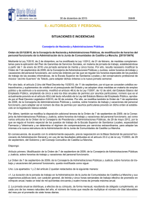 II.- AUTORIDADES Y PERSONAL - Gobierno de Castilla