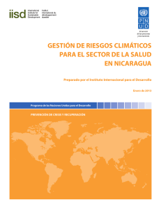 gestión de riesgos climáticos para el sector de la salud en nicaragua