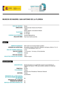 MUSEOS DE MADRID. SAN ANTONIO DE LA FLORIDA