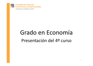 Grado en Economía - Universidad Autónoma de Madrid