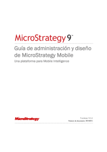 Guía de administración y diseño de MicroStrategy Mobile