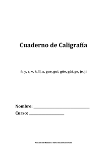 Cuaderno de Caligrafнa - CEIP Miguel de Cervantes