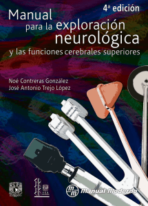 Manual para la exploración neurológica y las funciones cerebrales