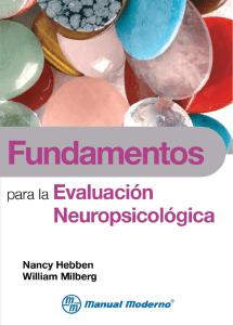 Fundamentos para la evaluaciÃ³n neuropsicolÃ³gica