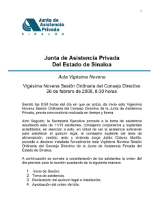 Junta de Asistencia Privada Del Estado de Sinaloa