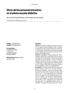 Efecto del bevacizumab intravítreo en el edema macular diabético
