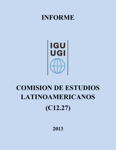 INFORME COMISION DE ESTUDIOS LATINOAMERICANOS (C12.27)