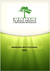 memoria institucional 2015 - Ministerio de Medio Ambiente y