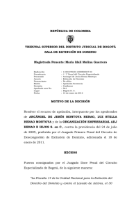 REPÚBLICA DE COLOMBIA TRIBUNAL SUPERIOR DEL DISTRITO