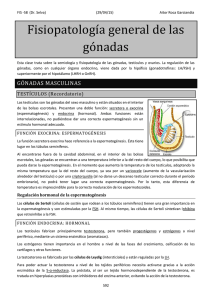 Fisiopatología general de las gónadas