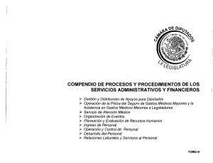 Compendio de Procesos y Procedimientos Administrativos de los