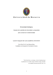 Lección inaugural  - Universidad de Navarra