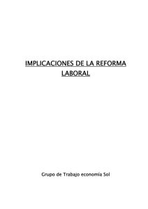 IMPLICACIONES DE LA REFORMA LABORAL GTEconomiaSol