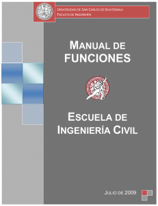 FUNCIONES - Escuela de Ingenieria Civil