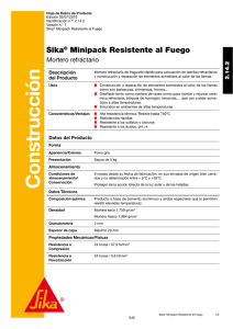 Tipo de documento pdf Sika ® Minipack Resistente al Fuego