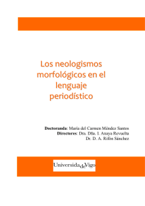 Los neologísmos - Universidade de Vigo