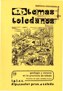 Geología y minería en la provincia de Toledo