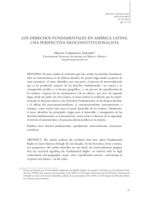 los derechos fundamentales en américa latina: una perspectiva