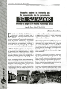 Universidad Tecnológica de El Salvador Segundo Tomo. Siglos XVII
