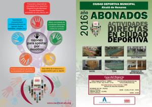 abonados 20162016 - Ciudad Deportiva Municipal Alcalá de Henares