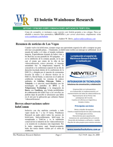 WR Bulletin Vol 9 Issue #19 24-Jun-08 (Spanish)