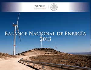 Balance Nacional de Energía 2013