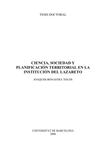ciencia, sociedad y planificación territorial en la institución del