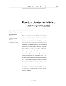 Puertos pivotes en México: límites y posibilidades