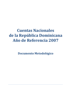 Cuentas Nacionales de la República Dominicana Año de