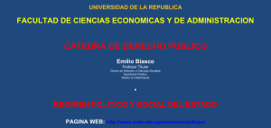 Diapositiva 1 - FCEA - Facultad de Ciencias Económicas y de
