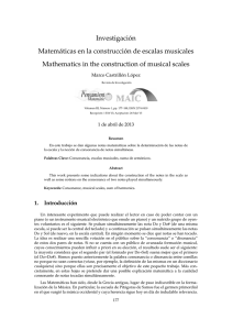 Investigación - Matemáticas en la construcción de escalas musicales