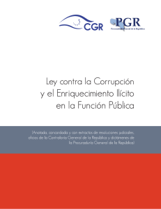Nueva Ley contra la Corrupción y el Enriquecimiento Ilícito en la