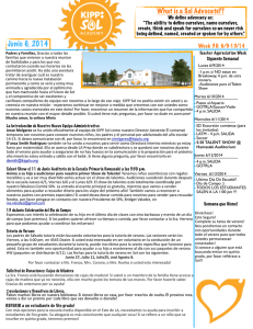 Parent Newsletter 6_5_2014 Spanish