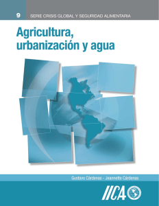 Agricultura urbanización y agua