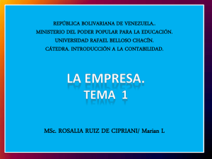 tema 1: la empresa - Rosalía Ruiz de Cipriani