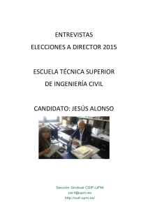 entrevistas elecciones a director 2015 escuela técnica superior de
