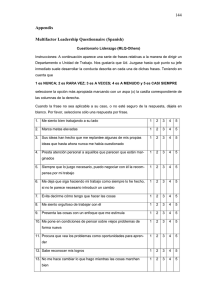 144 Appendix Multifactor Leadership Questionnaire (Spanish)