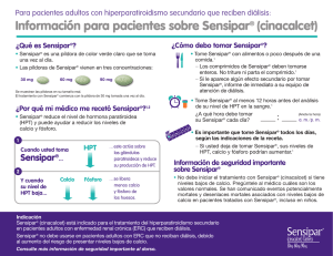 Información para pacientes sobre Sensipar® (cinacalcet)