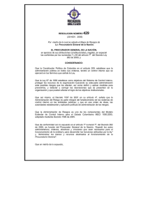 Resolución 429 del 30 de noviembre de 2005