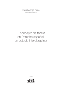 El concepto de familia en Derecho español: un