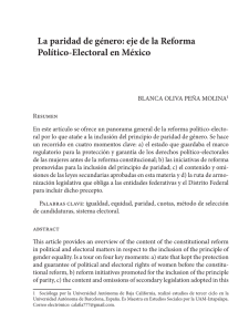 eje de la Reforma Político-Electoral en México