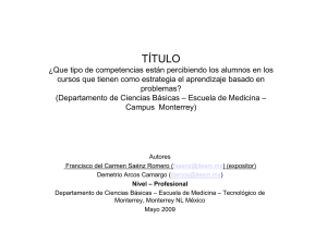 título - Tecnológico de Monterrey