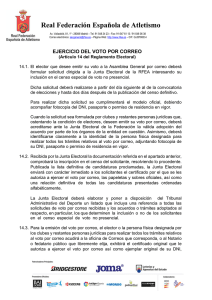 Normativa - Real Federación Española de Atletismo