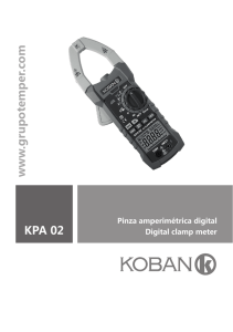 KPA 02 - Pinza amperimétrica