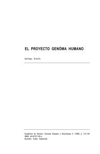 El proyecto genoma humano. IN: Sociedad, ciencia y tecnología