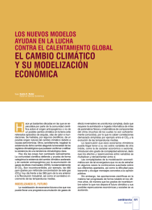 el cambio climático y su modelización económica