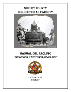 shelby county shelby county correctional facility manual del recluso
