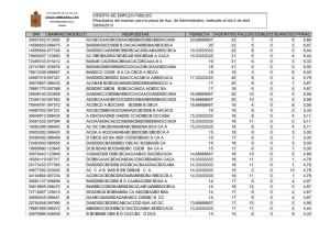 Resultados del examen (PDF 26Kb) - Ugao