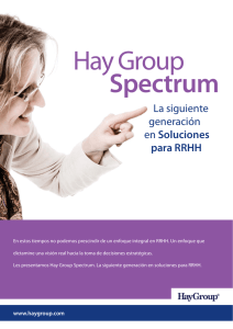 Descargue el folleto sobre los servicios de Hay Group Spectrum